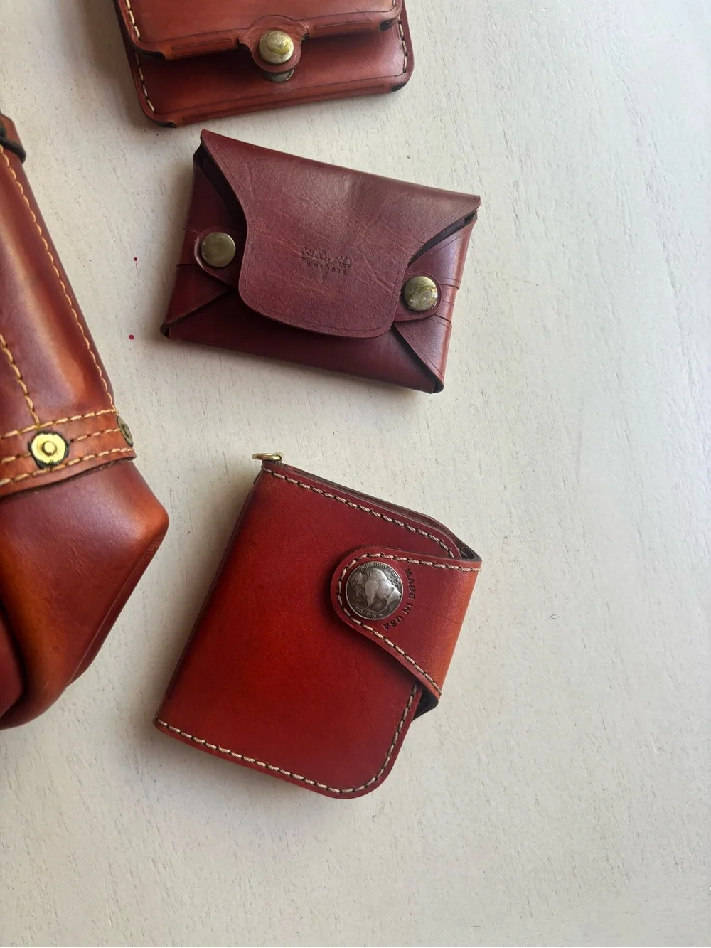 Moose Leather Luggage Bag w/ accessories